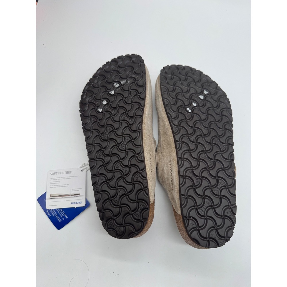 Women’s Suede Slip-On Clog in Taupe - Picture 3 of 4